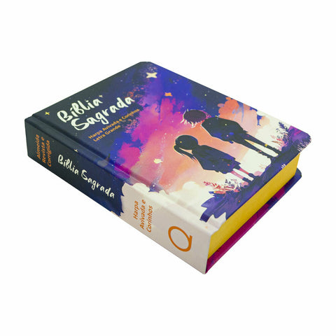 Bíblia Sagrada Infantil RC Letra Grande Com Harpa Avivada E Corinhos Capa Dura Pequena