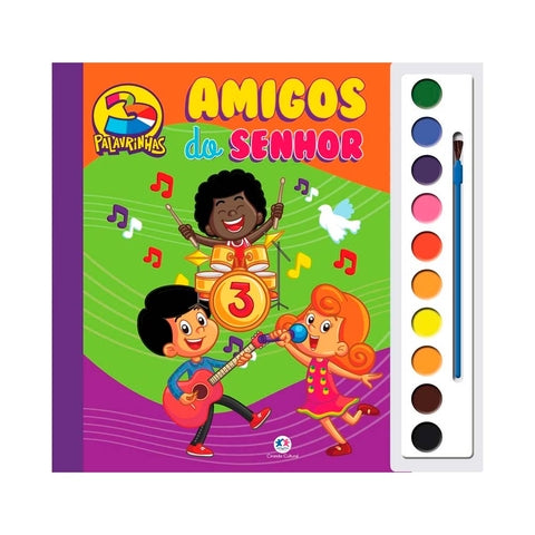 Livro Infantil Para Colorir 3 Palavrinhas Amigos Do Senhor