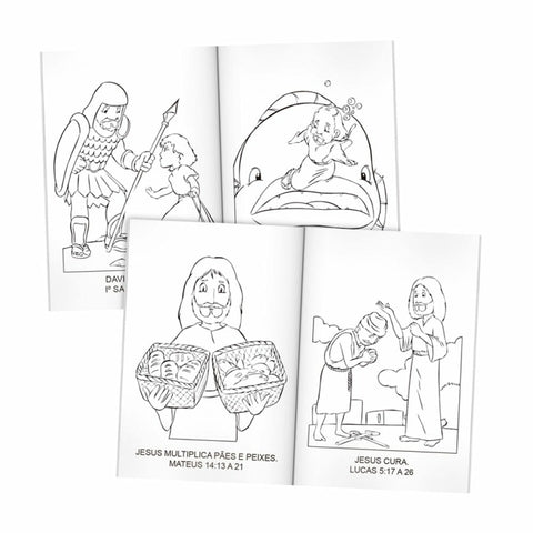Aprendendo E Colorindo A Bíblia - Kit Com 10 Livros