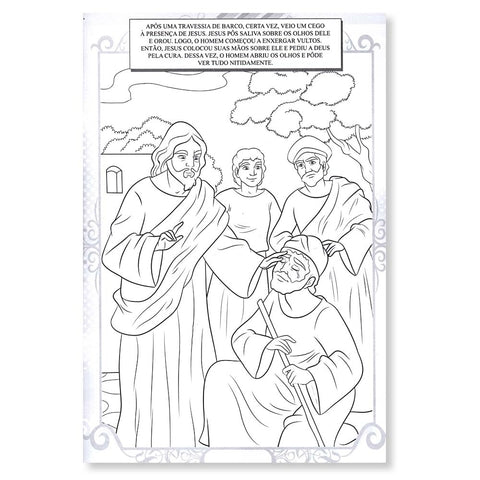 Histórias Bíblicas Para Ler E Colorir - Grande - Kit Com 10 Livros