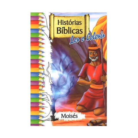 Histórias Bíblicas Para Ler E Colorir - Grande - Kit Com 10 Livros
