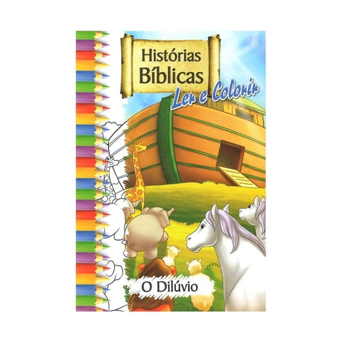 Histórias Bíblicas Para Ler E Colorir - Grande - Kit Com 10 Livros