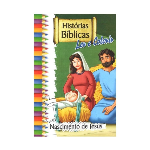 Histórias Bíblicas Para Ler E Colorir - Grande - Kit Com 10 Livros