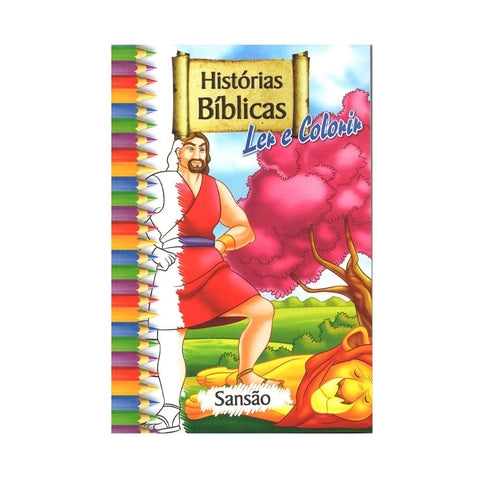 Histórias Bíblicas Para Ler E Colorir - Grande - Kit Com 10 Livros