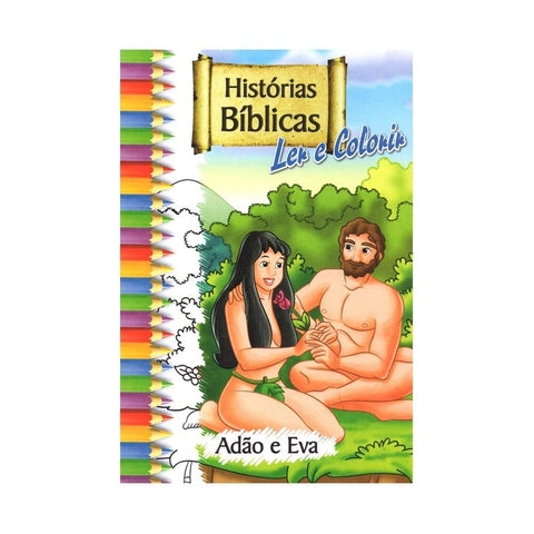 Histórias Bíblicas Para Ler E Colorir - Grande - Kit Com 10 Livros