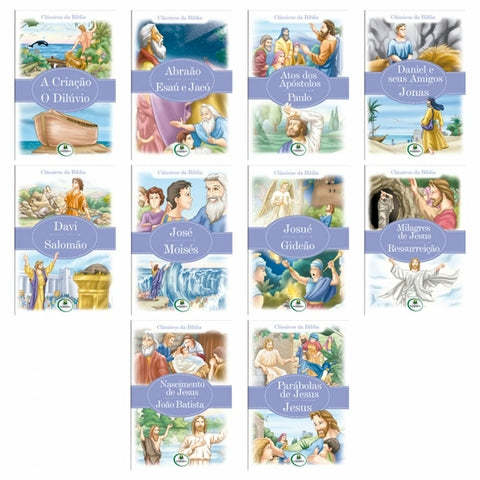 Clássicos Da Bíblia - Kit Com 10 Livros