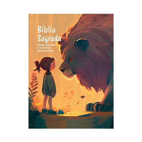 Bíblia Sagrada Infantil RC Letra Grande Com Harpa Avivada E Corinhos Capa Dura
