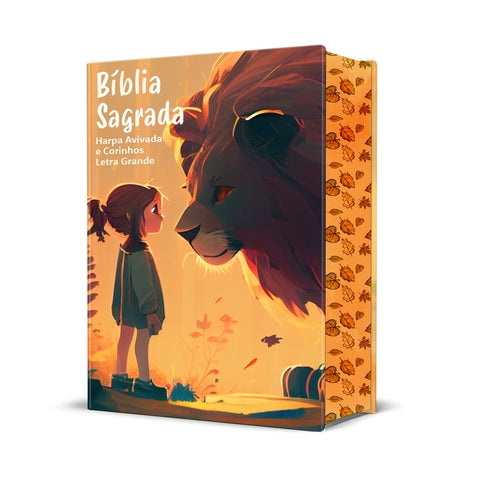 Bíblia Sagrada Infantil RC Letra Grande Com Harpa Avivada E Corinhos Capa Dura