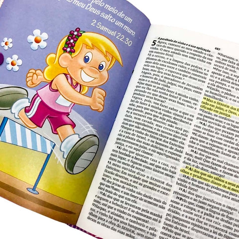 Bíblia Sagrada Turminha Da Graça Capa Rosa